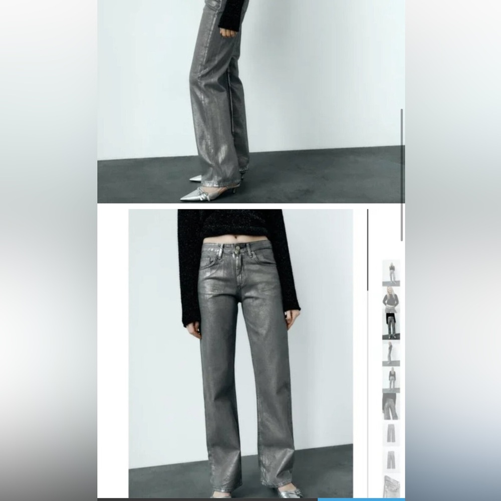 Zara Metallic Jeans